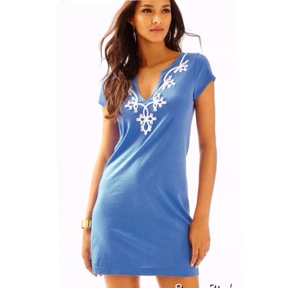 Lilly Pulitzer Blue Brewster T Shirt Dress